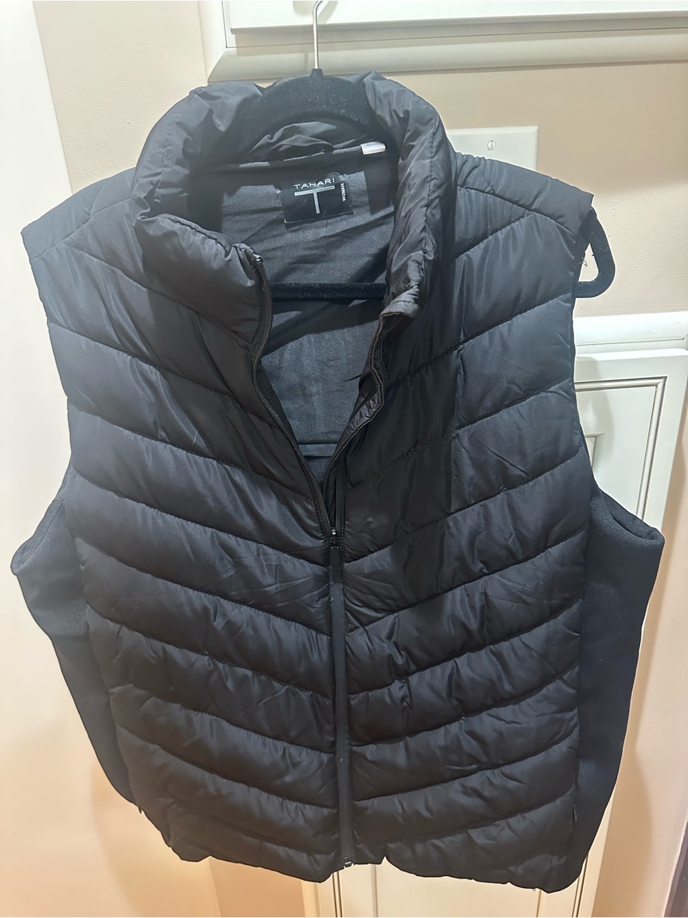 Tahari Women’s Black Quilted Puffer Vest